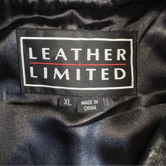 Leather Vest Black Zip Up Leather Limited Full Zip Biker Women's XL - Picture 3 of 7